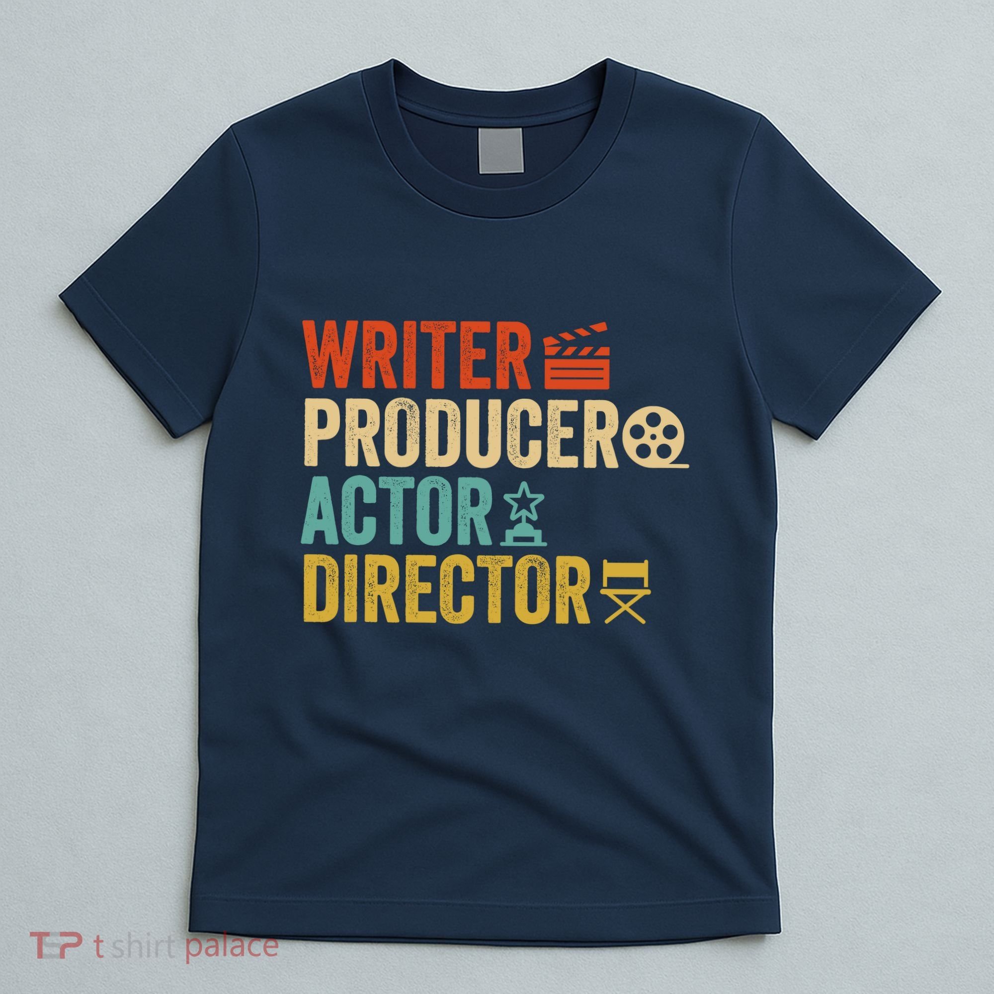 Writer Producer Actor Director Retro Film Filmmaking T-Shirt