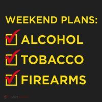 Weekend Plans Alcohol Tobacco Firearms Women's Sweatshirt thumb 2