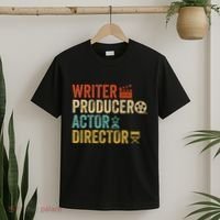 Writer Producer Actor Director Retro Film Filmmaking T-Shirt thumb 2