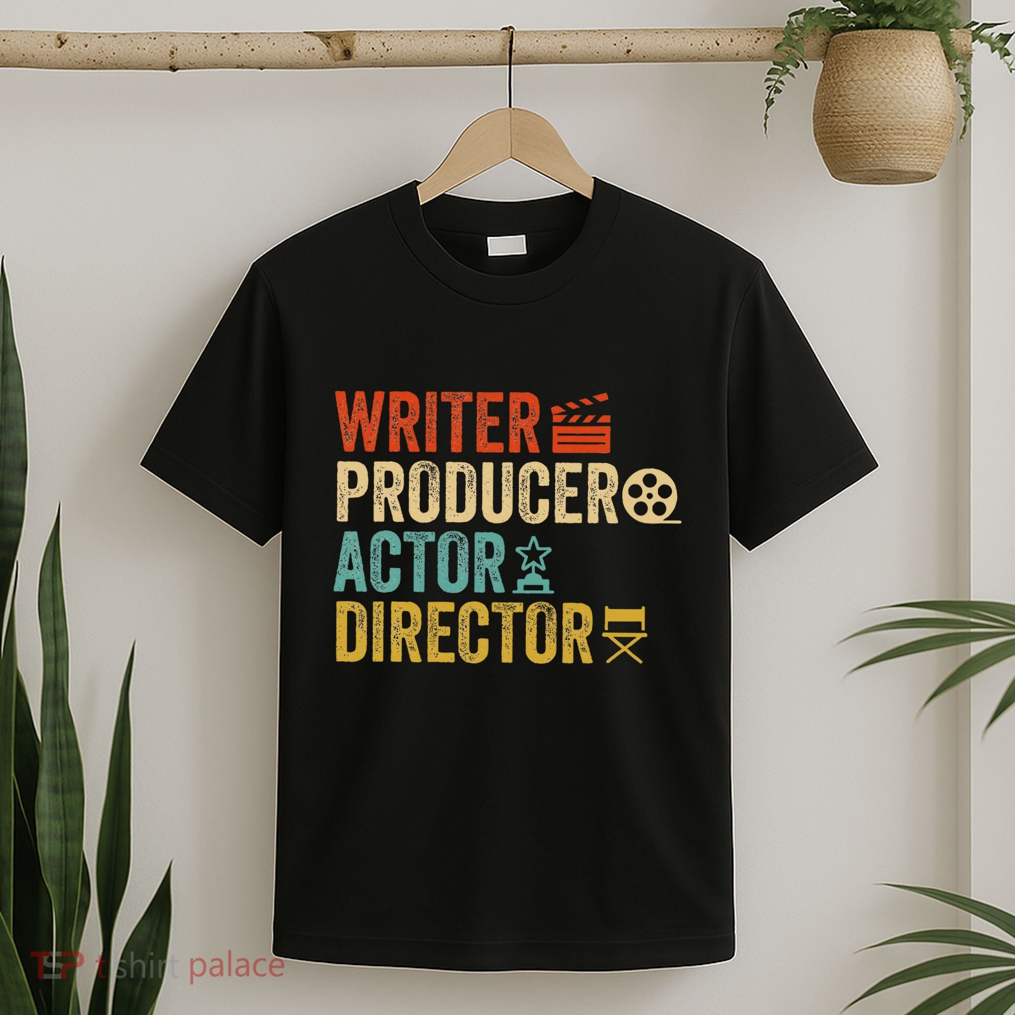 Writer Producer Actor Director Retro Film Filmmaking T-Shirt