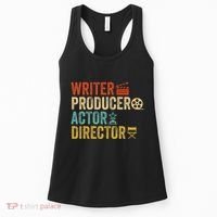 Writer Producer Actor Director Retro Film Filmmaking Women's Tank Top thumb 0