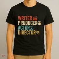 Writer Producer Actor Director Retro Film Filmmaking T-Shirt thumb 3