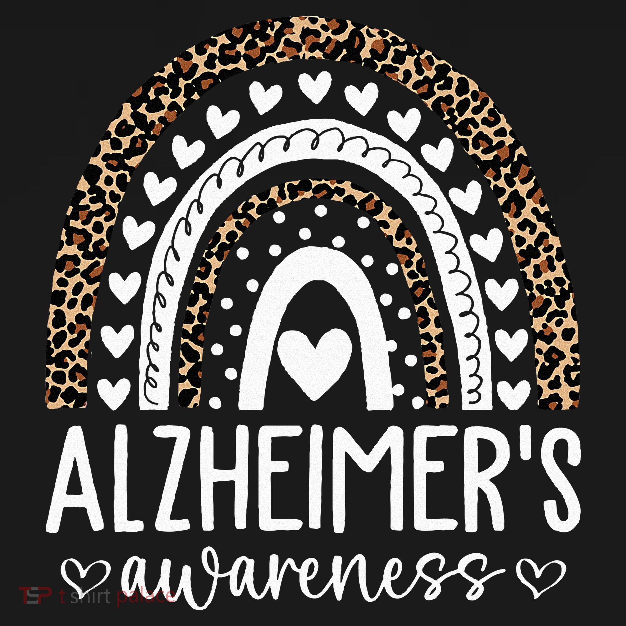 Wear Purple Alzheimers Awareness Leopard Rainbow Sweatshirt