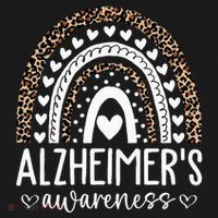 Wear Purple Alzheimers Awareness Leopard Rainbow Women's Hoodie thumb 2