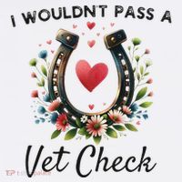WouldnT Pass A Vet Check Equestrian Humor Visor thumb 3