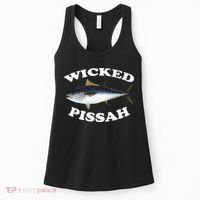 Wicked Pissah Bluefin Tuna Illustration Fishing Angler Gear Women's Tank Top thumb 0