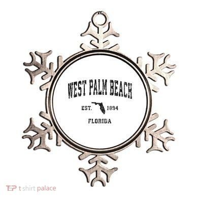 West Palm Beach Florida FL Vintage Sports Print Ornament