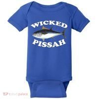 Wicked Pissah Bluefin Tuna Illustration Fishing Angler Gear Gift Baby Bodysuit thumb 0