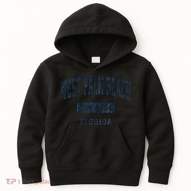 West Palm Beach Florida Fl Vintage Established D Kids Hoodie