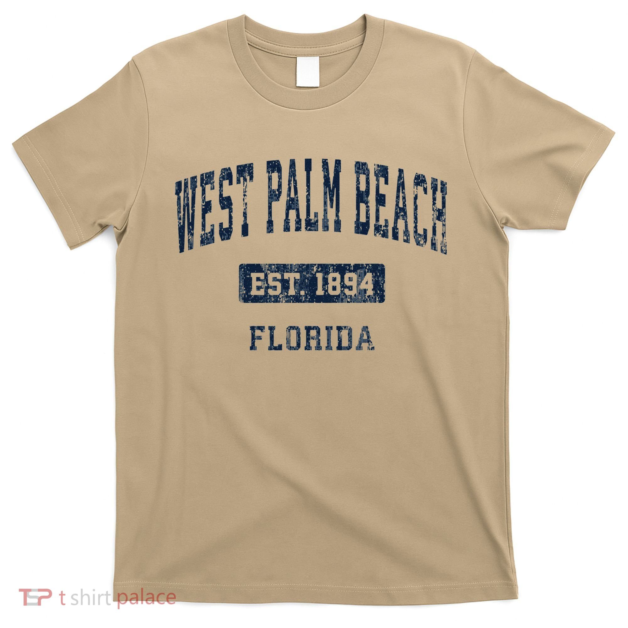 West Palm Beach Florida Fl Vintage Established D T-Shirt