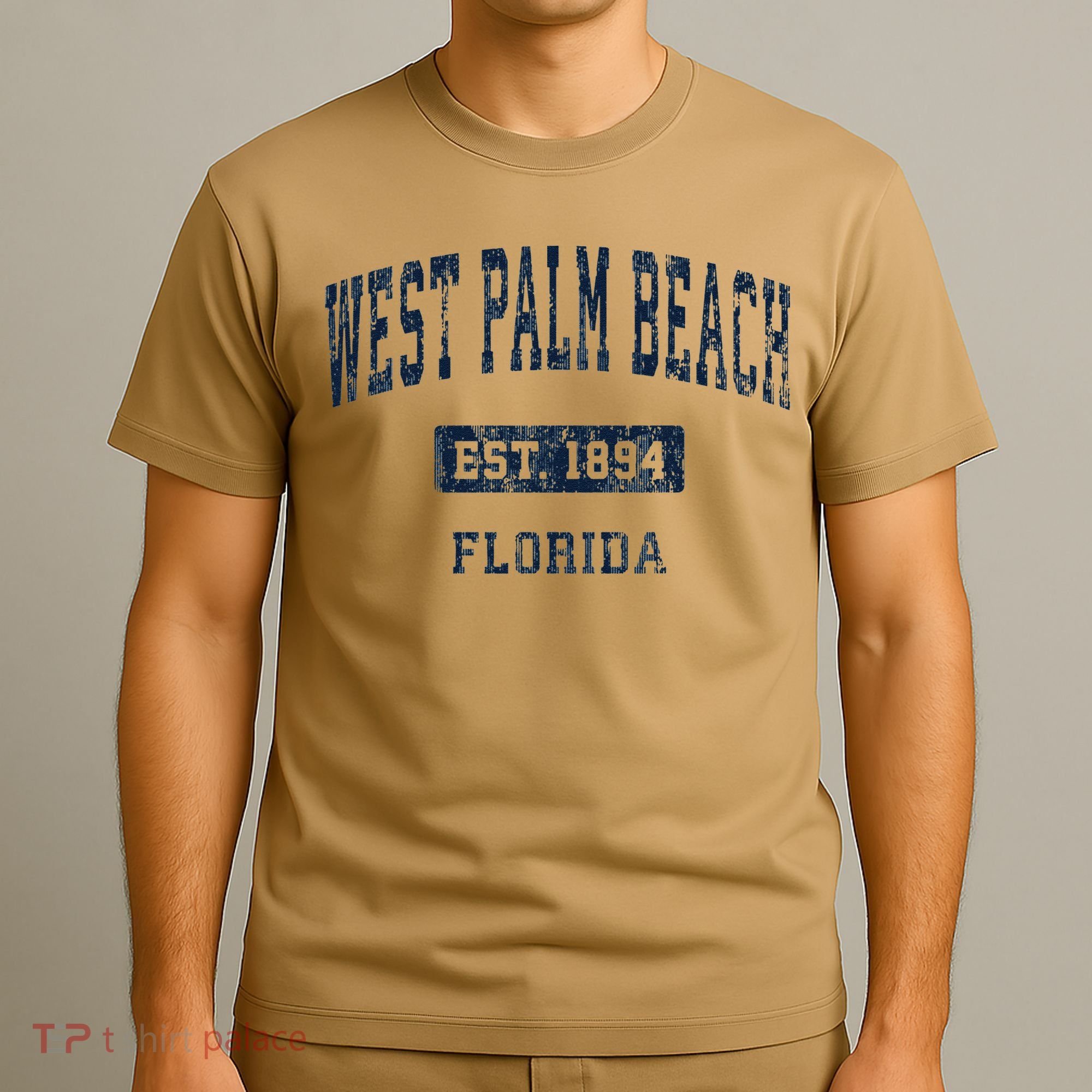 West Palm Beach Florida Fl Vintage Established D T-Shirt