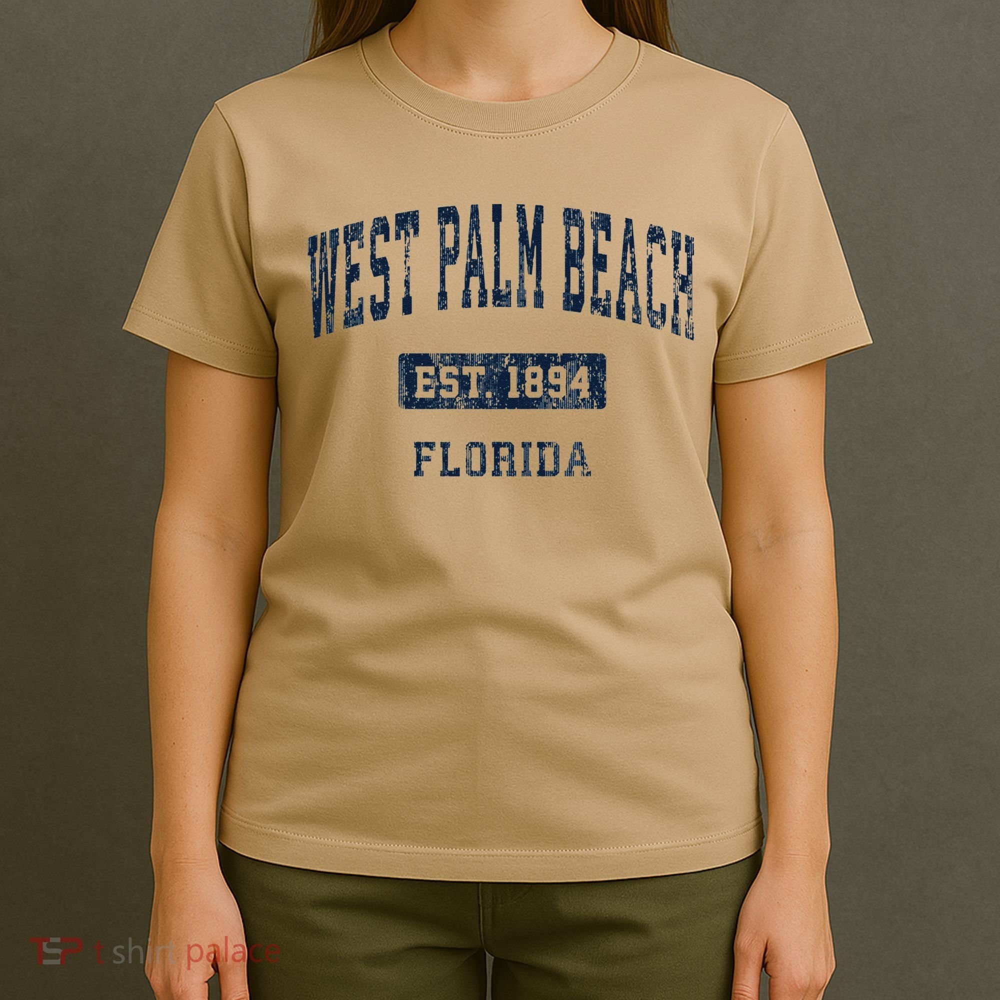 West Palm Beach Florida Fl Vintage Established D T-Shirt