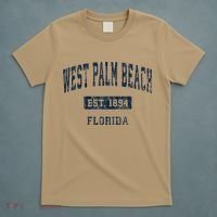 West Palm Beach Florida Fl Vintage Established D T-Shirt thumb 5