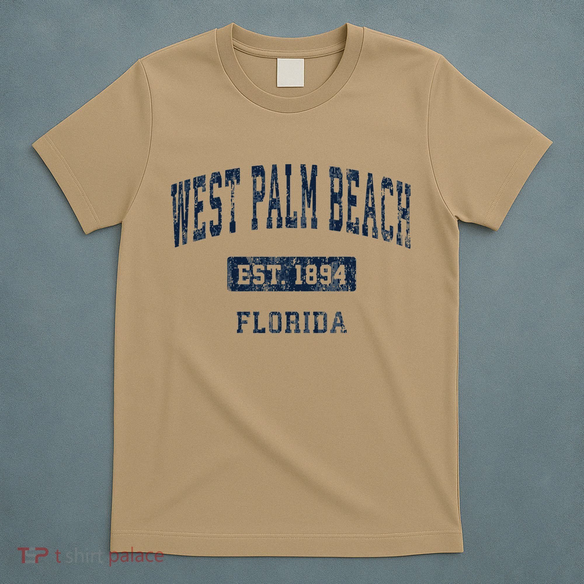 West Palm Beach Florida Fl Vintage Established D T-Shirt