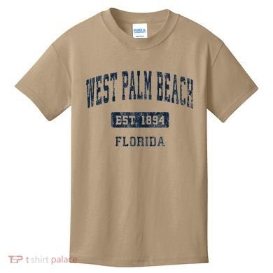 West Palm Beach Florida Fl Vintage Established D Kids T-Shirt