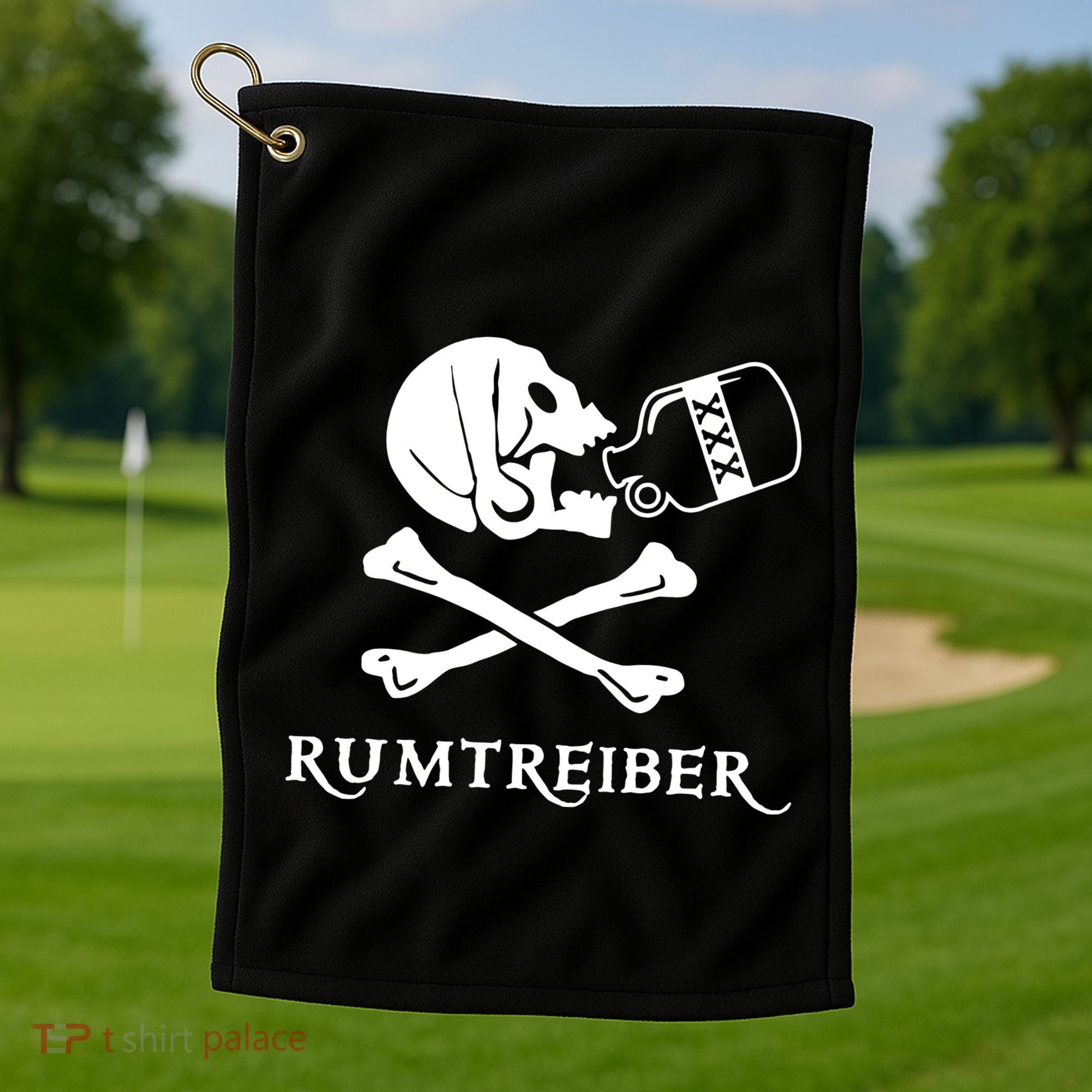 Wrestler Pirate Carnival Golf Towel