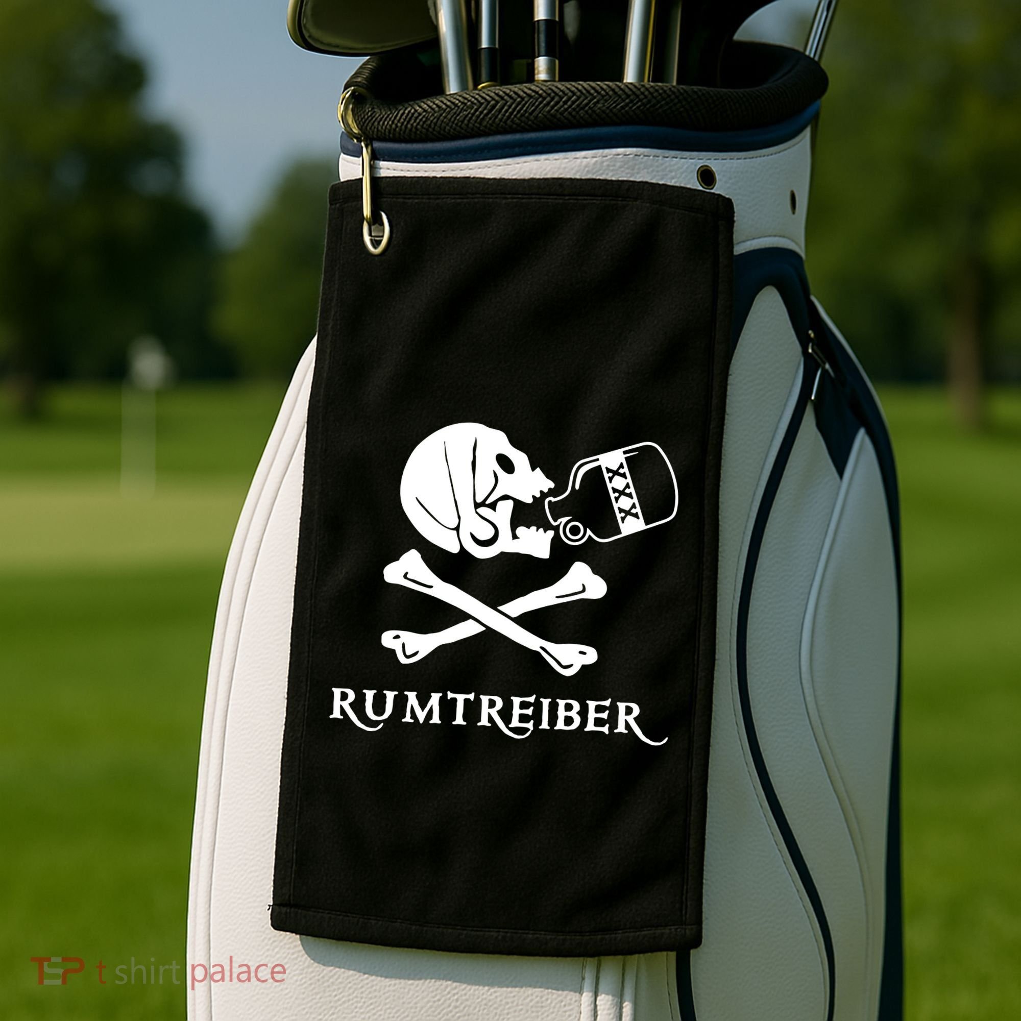 Wrestler Pirate Carnival Golf Towel
