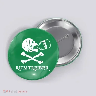 Wrestler Pirate Carnival Button