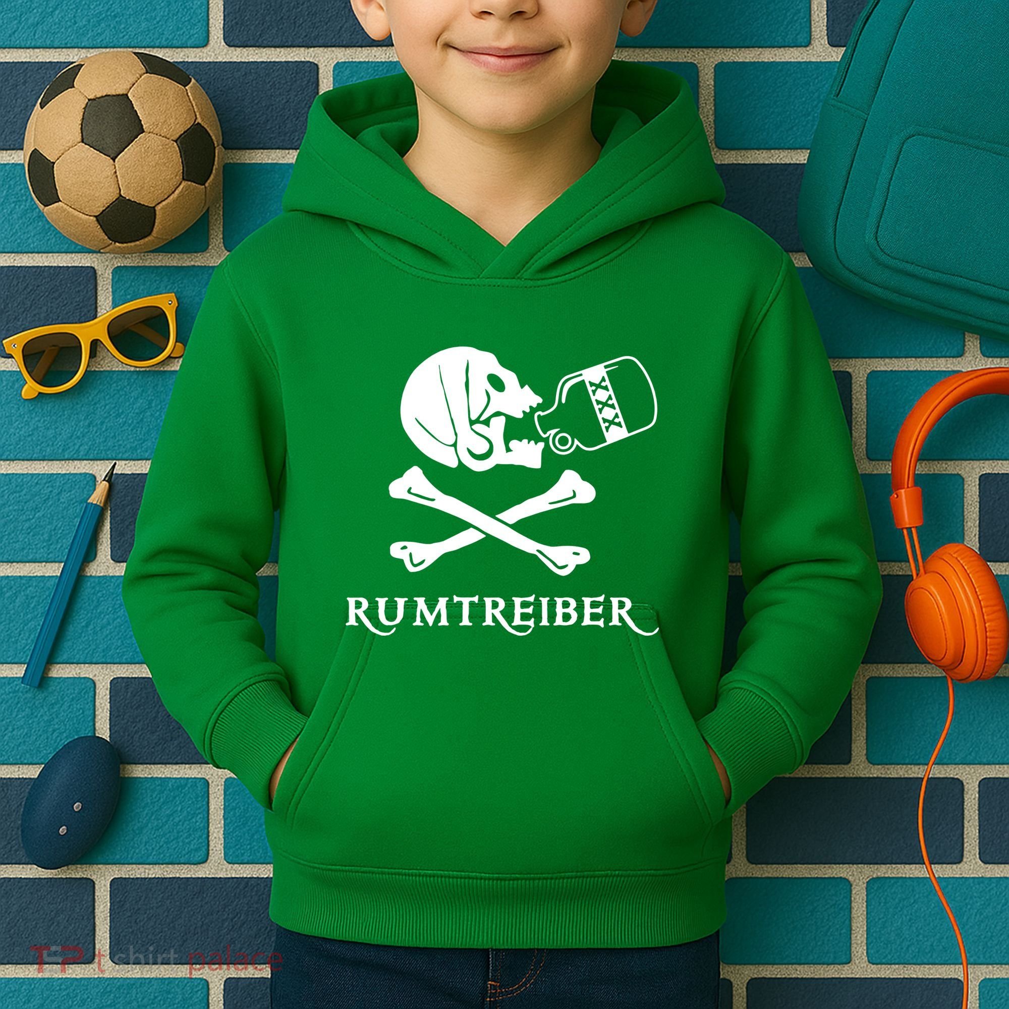 Wrestler Pirate Carnival Kids Hoodie