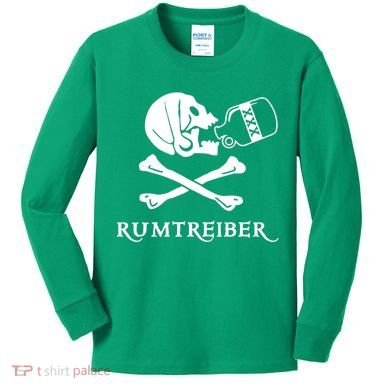 Wrestler Pirate Carnival Kids Long Sleeve Shirt