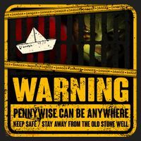 Warning Pennywise Can Be Anywhere Keep Safe Scary Horror Clown Halloween Women's Sweatshirt thumb 2