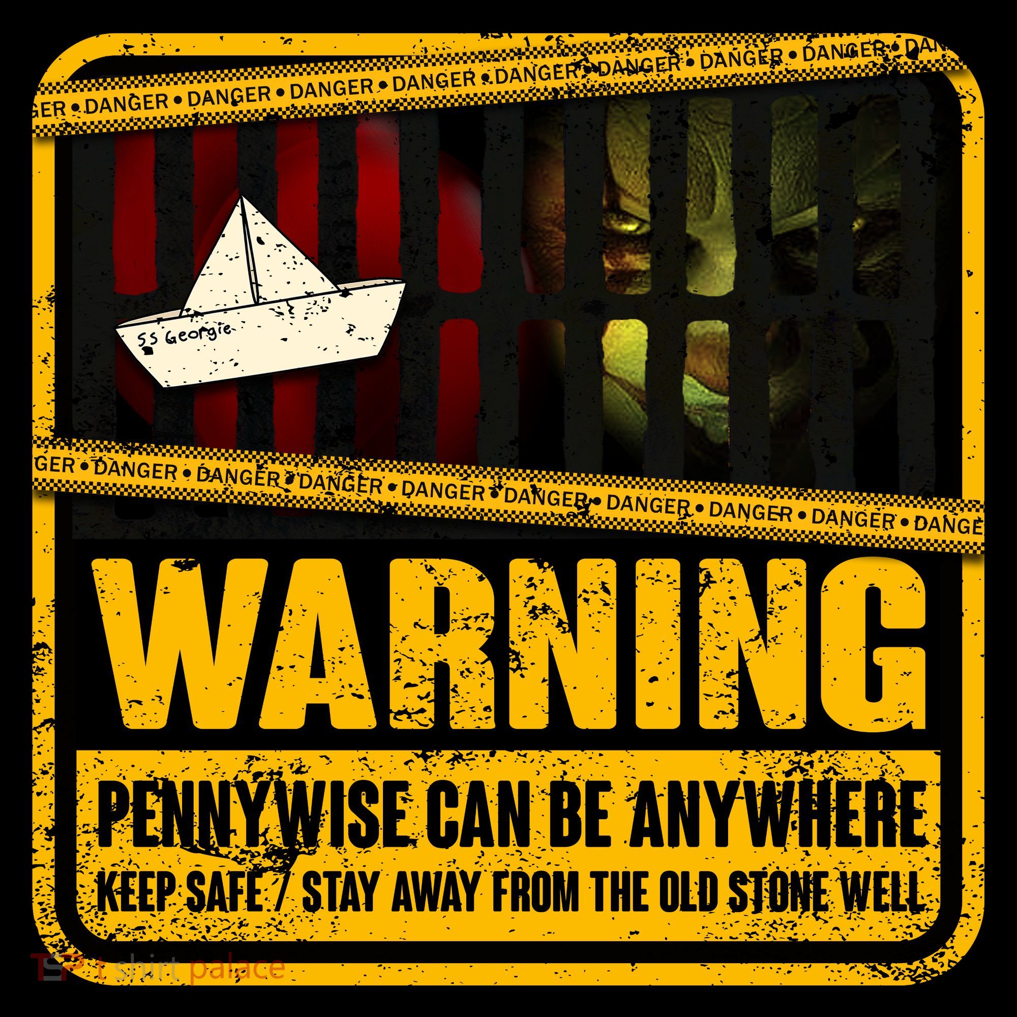 Warning Pennywise Can Be Anywhere Keep Safe Scary Horror Clown Halloween Backpack