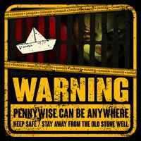 Warning Pennywise Can Be Anywhere Keep Safe Scary Horror Clown Halloween Toddler Hoodie thumb 2