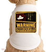 Warning Pennywise Can Be Anywhere Keep Safe Scary Horror Clown Halloween Doggie Tank thumb 0