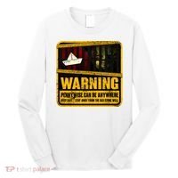 Warning Pennywise Can Be Anywhere Keep Safe Scary Horror Clown Halloween Long Sleeve Shirt thumb 0