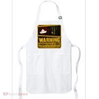 Warning Pennywise Can Be Anywhere Keep Safe Scary Horror Clown Halloween Apron thumb 0