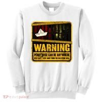 Warning Pennywise Can Be Anywhere Keep Safe Scary Horror Clown Halloween Sweatshirt thumb 0