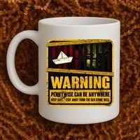 Warning Pennywise Can Be Anywhere Keep Safe Scary Horror Clown Halloween Coffee Mug thumb 2