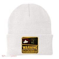 Warning Pennywise Can Be Anywhere Keep Safe Scary Horror Clown Halloween Beanie thumb 0