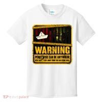 Warning Pennywise Can Be Anywhere Keep Safe Scary Horror Clown Halloween Kids T-Shirt thumb 0