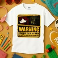 Warning Pennywise Can Be Anywhere Keep Safe Scary Horror Clown Halloween Kids T-Shirt thumb 3