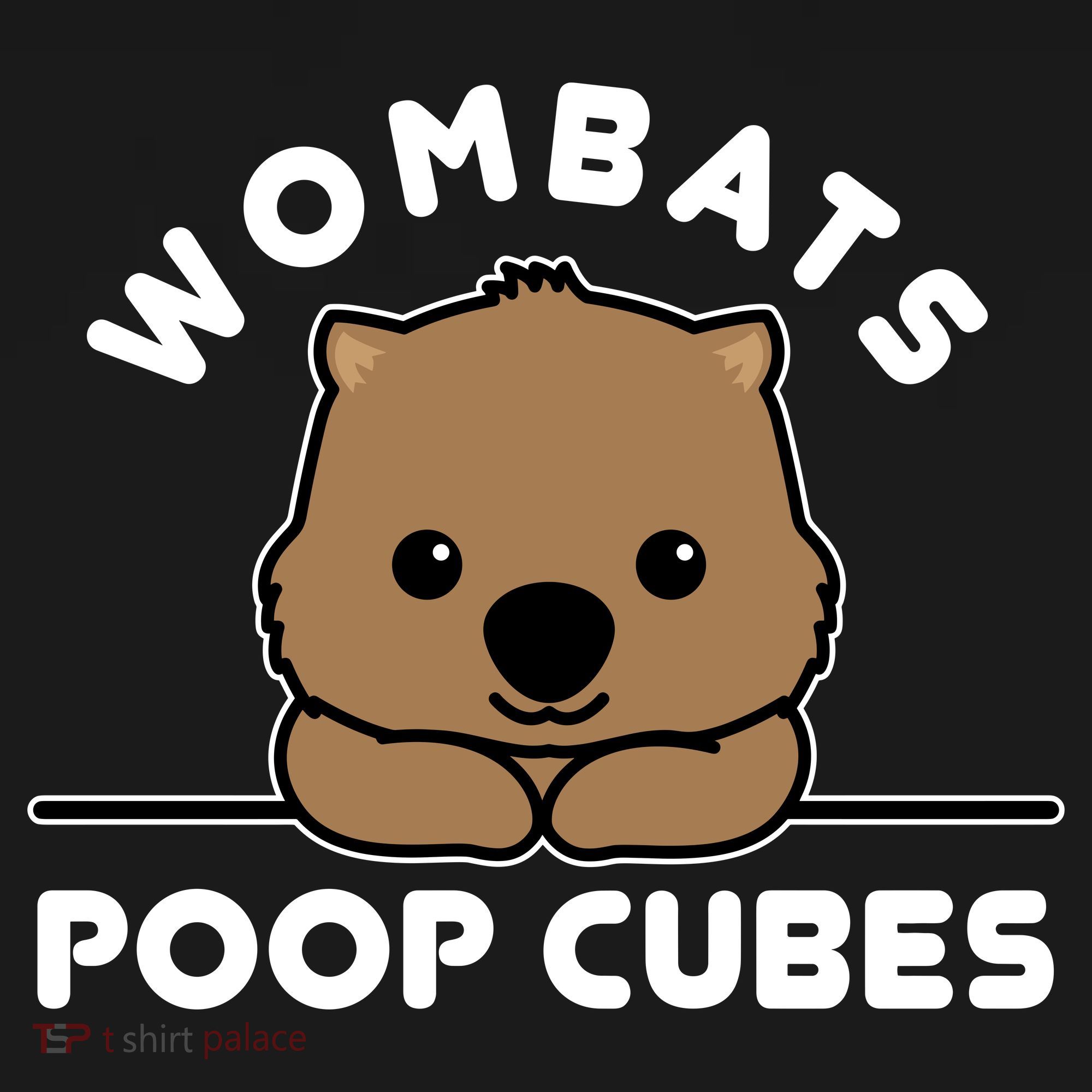 Wombats Poop Cubes Cute Kawaii Wombat Quote Polo