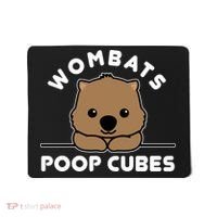 Wombats Poop Cubes Cute Kawaii Wombat Quote Mousepad thumb 0