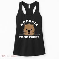 Wombats Poop Cubes Cute Kawaii Wombat Quote Women's Tank Top thumb 0