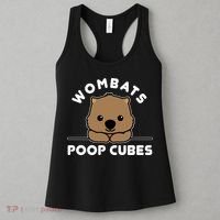 Wombats Poop Cubes Cute Kawaii Wombat Quote Women's Tank Top thumb 3
