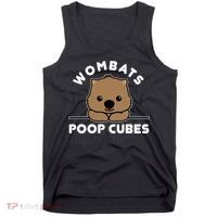 Wombats Poop Cubes Cute Kawaii Wombat Quote Tank Top thumb 0