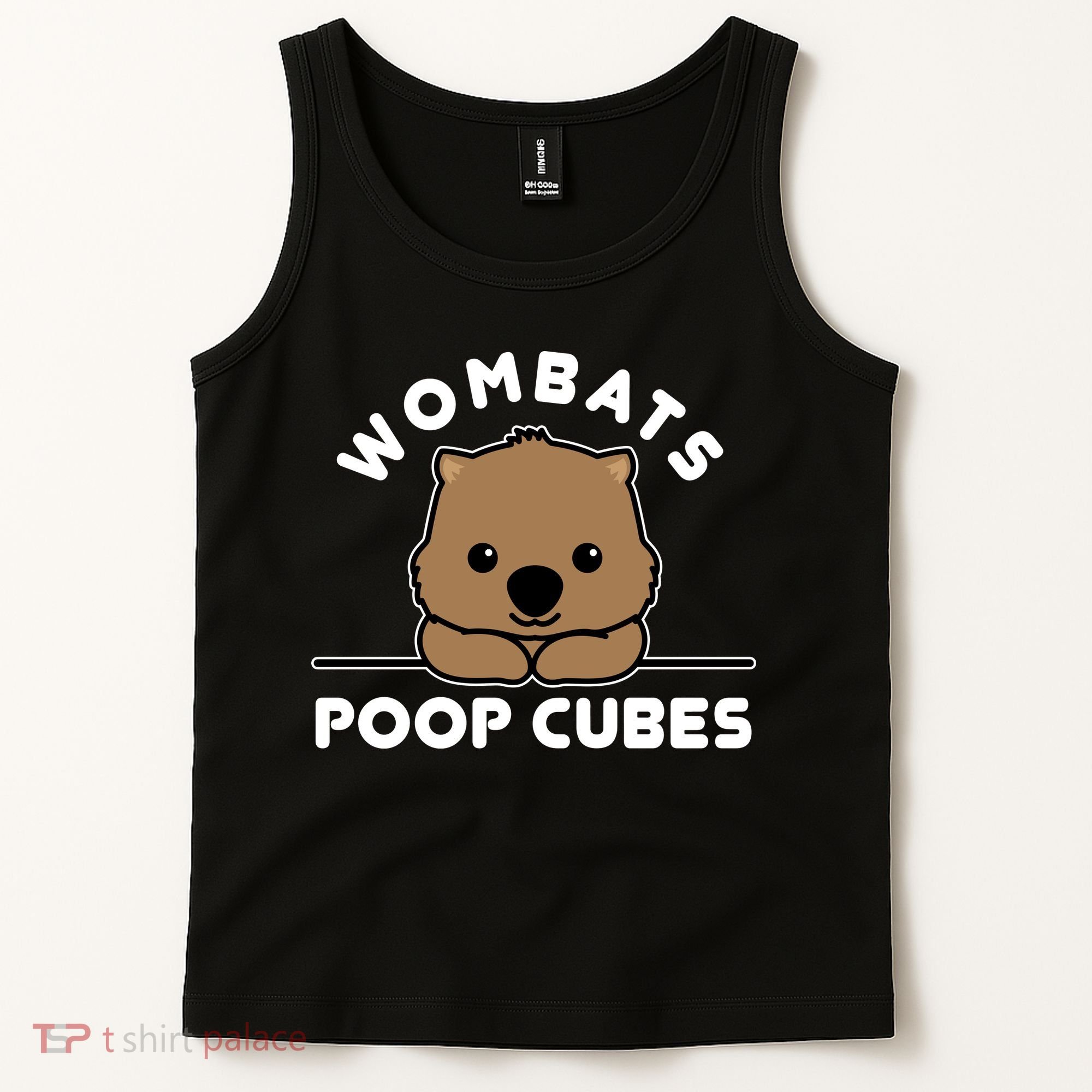 Wombats Poop Cubes Cute Kawaii Wombat Quote Tank Top
