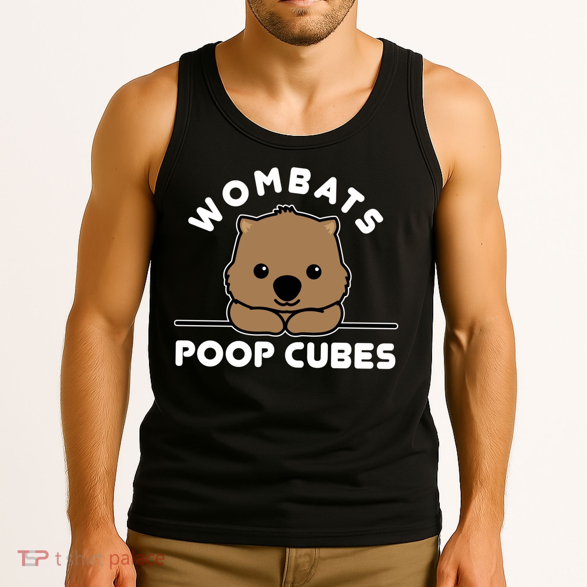 Wombats Poop Cubes Cute Kawaii Wombat Quote Tank Top