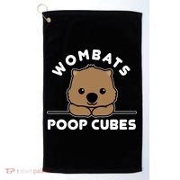 Wombats Poop Cubes Cute Kawaii Wombat Quote Golf Towel thumb 0