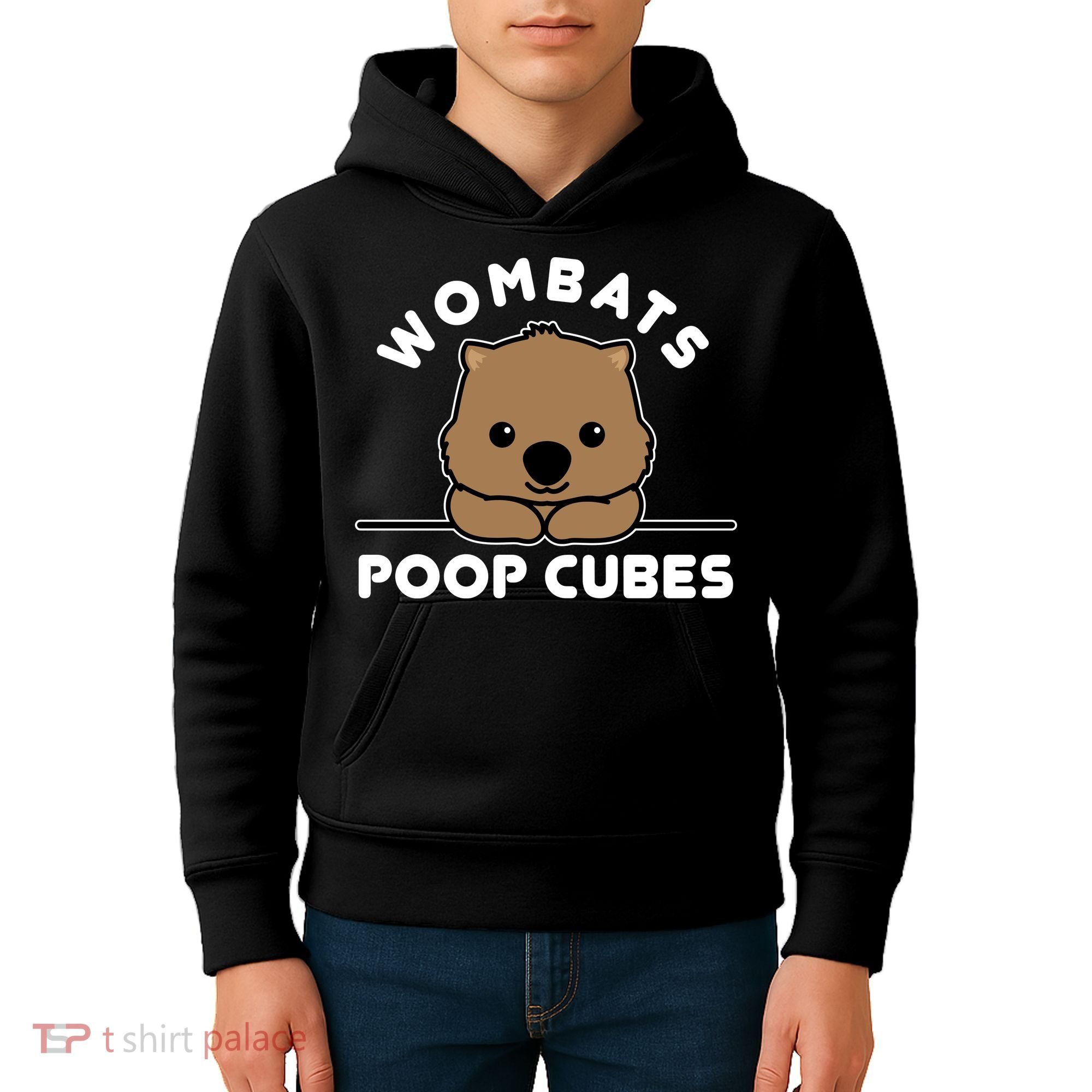 Wombats Poop Cubes Cute Kawaii Wombat Quote Kids Hoodie