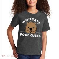 Wombats Poop Cubes Cute Kawaii Wombat Quote Kids T-Shirt thumb 2