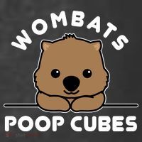 Wombats Poop Cubes Cute Kawaii Wombat Quote Kids T-Shirt thumb 4