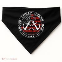 Wo Proud Coast Guard Mom Us Military Mothers Day Wo USA-Made Doggie Bandana thumb 0