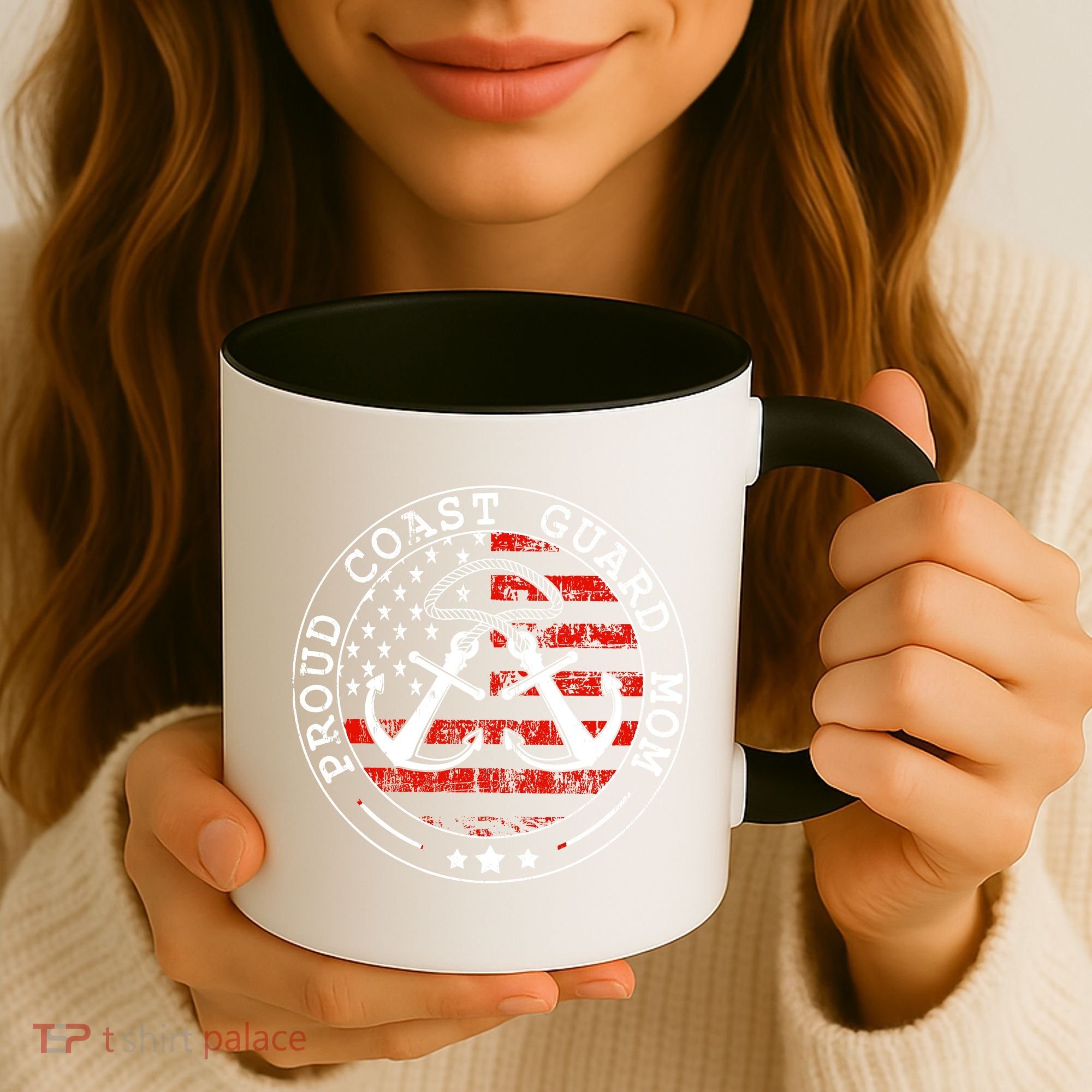 Wo Proud Coast Guard Mom Us Military Mothers Day Wo Coffee Mug
