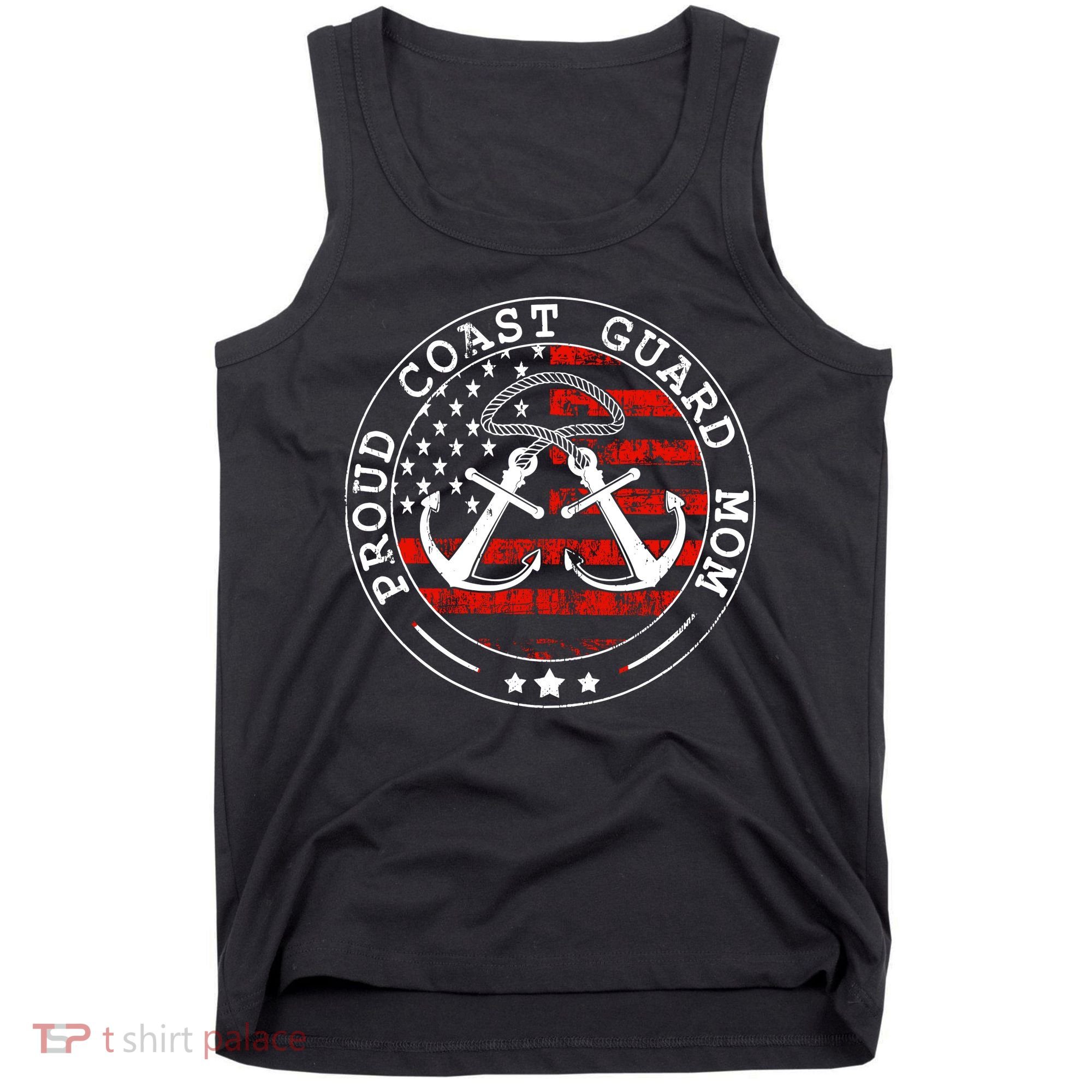 Wo Proud Coast Guard Mom Us Military Mothers Day Wo Tank Top