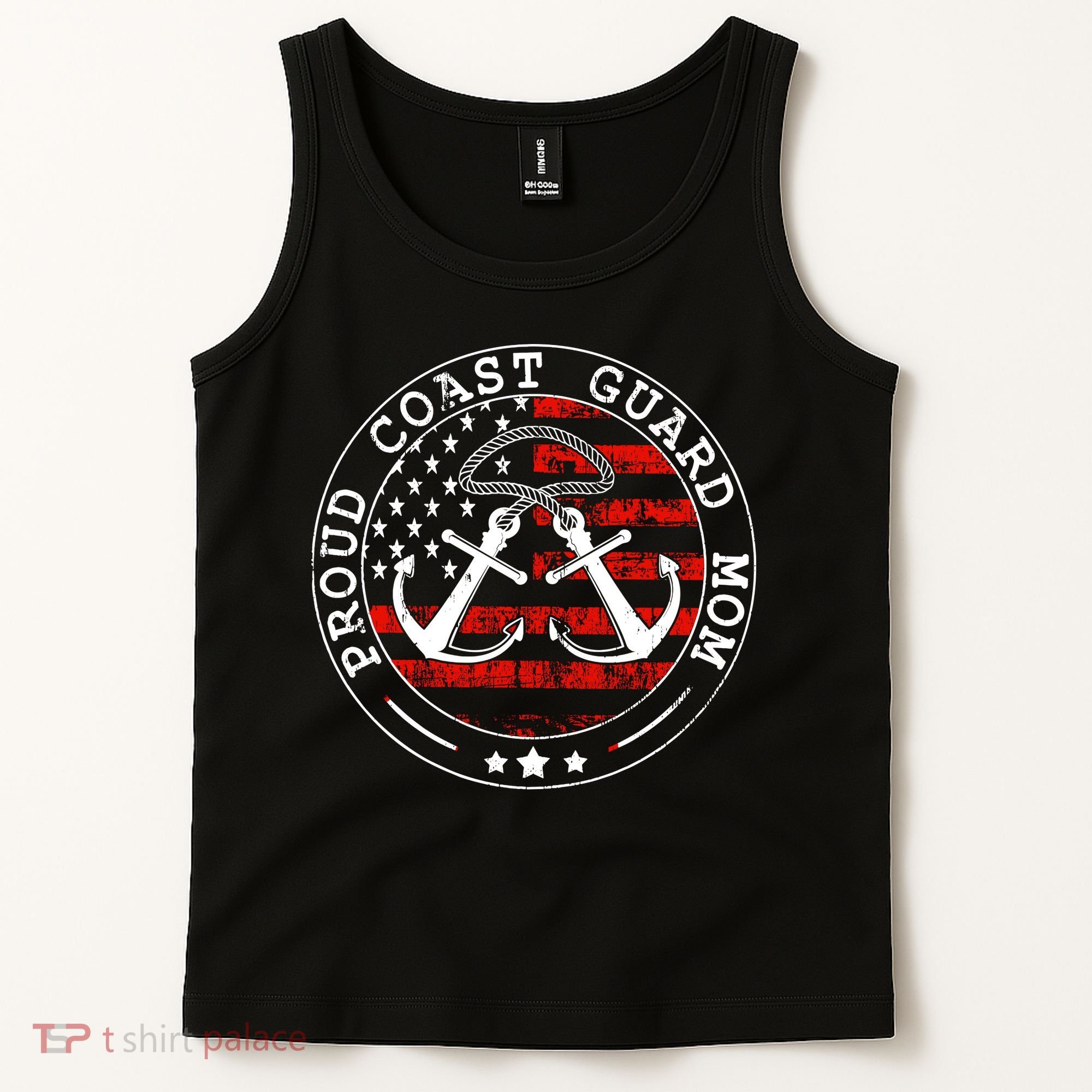 Wo Proud Coast Guard Mom Us Military Mothers Day Wo Tank Top